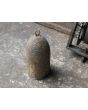 Antiek Gewicht-Aangedreven Draaispit van Smeedijzer, Hout, Lood 