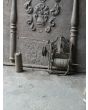 Antiek Gewicht-Aangedreven Draaispit van Smeedijzer, Messing, Hout, Touw, Lood 