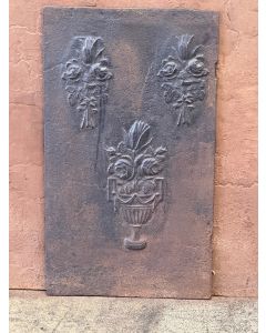 Haardplaat 'Bloemenmand'
