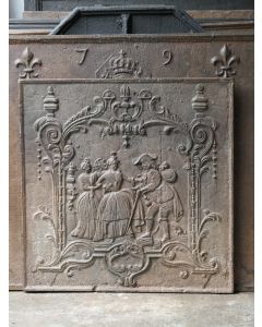 Louis XV Gietijzeren Plaat
