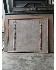 Haardplaat 'Pilaren met Fleurs de Lis'