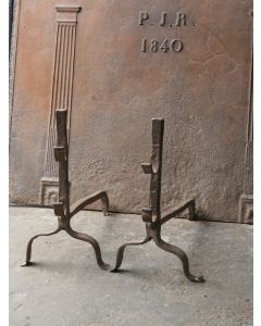 Antieke IJzeren Vuurbokken