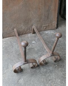 Antieke IJzeren Vuurbokken