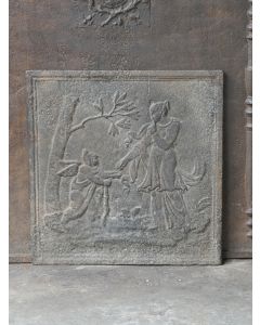 Haardplaat 'Cupid en Venus'
