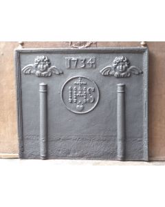 Haardplaat 'IHS Monogram'
