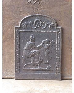 Haardplaat 'Cupid en Venus'