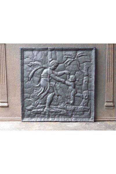 Haardplaat 'Cupid en Venus'