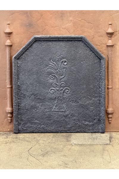 Haardplaat 'Bloemenmand'