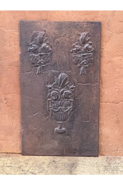 Haardplaat 'Bloemenmand'