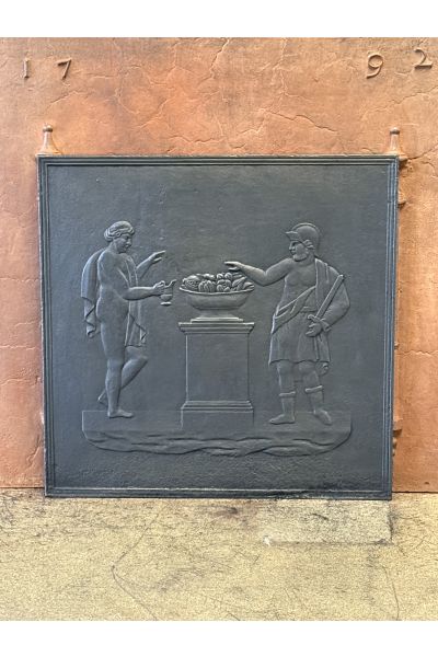 Haardplaat 'Romeins Tafereel'