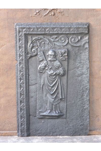 Haardplaat 'Heilige Petrus' van Gietijzer 