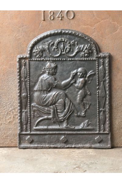 Haardplaat 'Cupid en Venus'