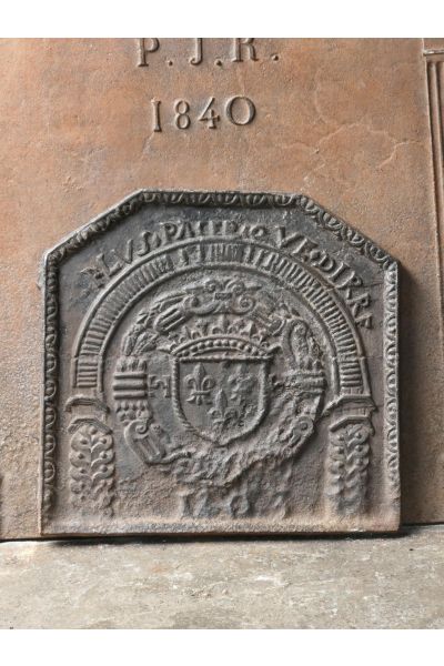 Haardplaat 'Wapen van Frankrijk'