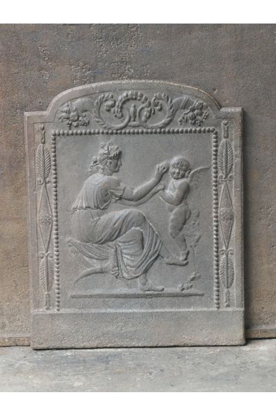 Haardplaat 'Cupid en Venus'