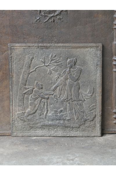 Haardplaat 'Cupid en Venus'
