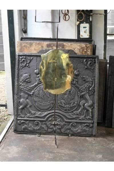 Gepolijst Messing Haardscherm