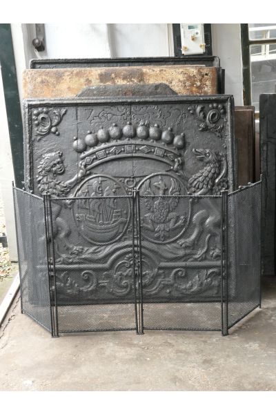 Groot Haardscherm | Handgemaakt, Nieuw | 96-140 cm Breed | 62.5 cm Hoog