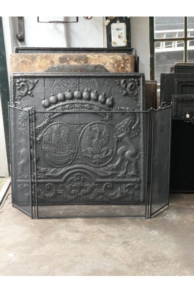 Groot Haardscherm | Handgemaakt, Nieuw | 85-139 cm Breed | 77 cm Hoog