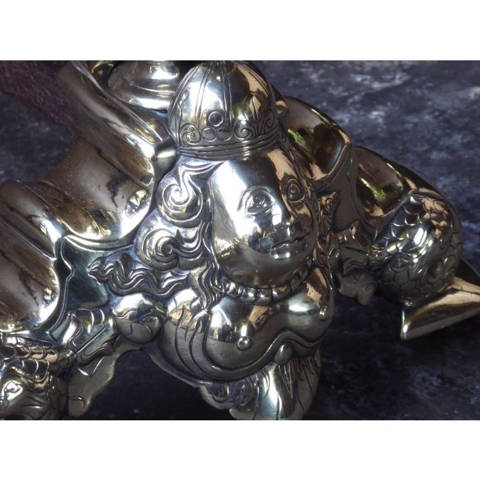 Louis XIV Vuurbokken van Smeedijzer, Brons 