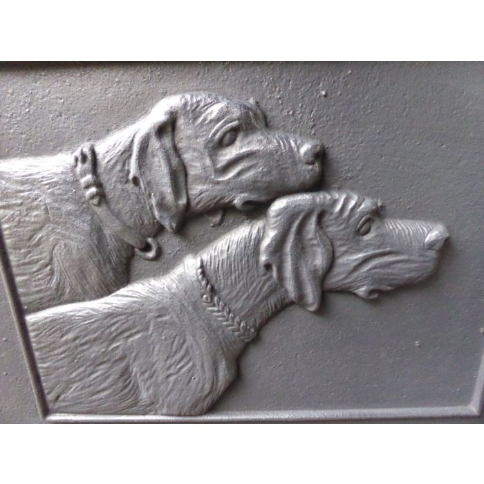 Haardplaat 'Honden' van Gietijzer 