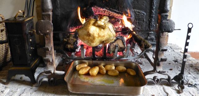 Grillen met een haard grill